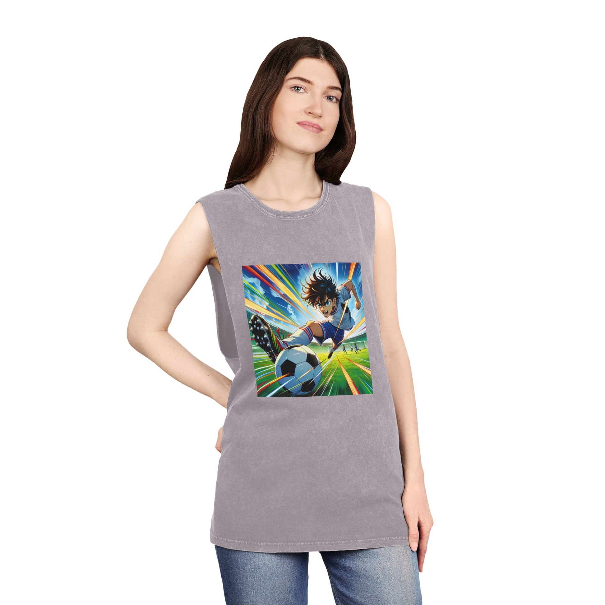 Unisex Stonewash Tank Top - Sporty Vibe, Perfect for Athletes, Summer Wear, Gift for Sports Lovers, Casual Style