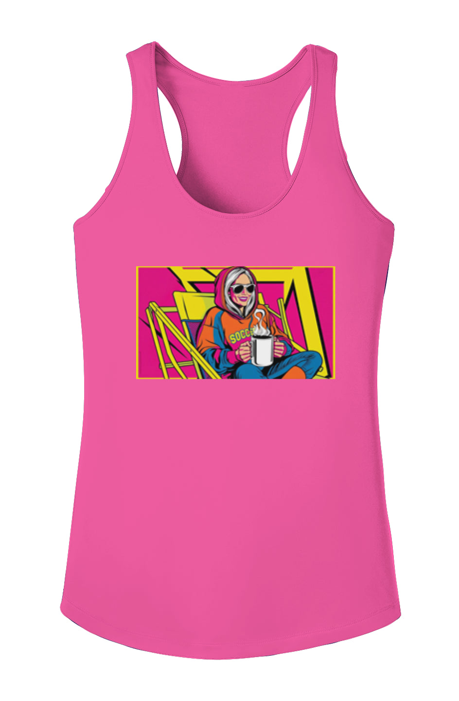 But first coffee Ladies Racerback Tank