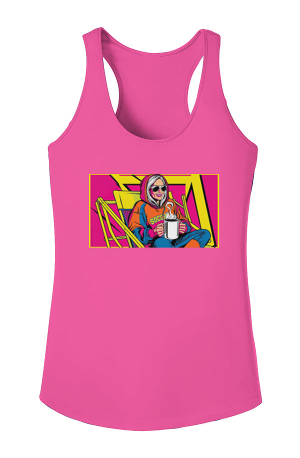But first coffee Ladies Racerback Tank