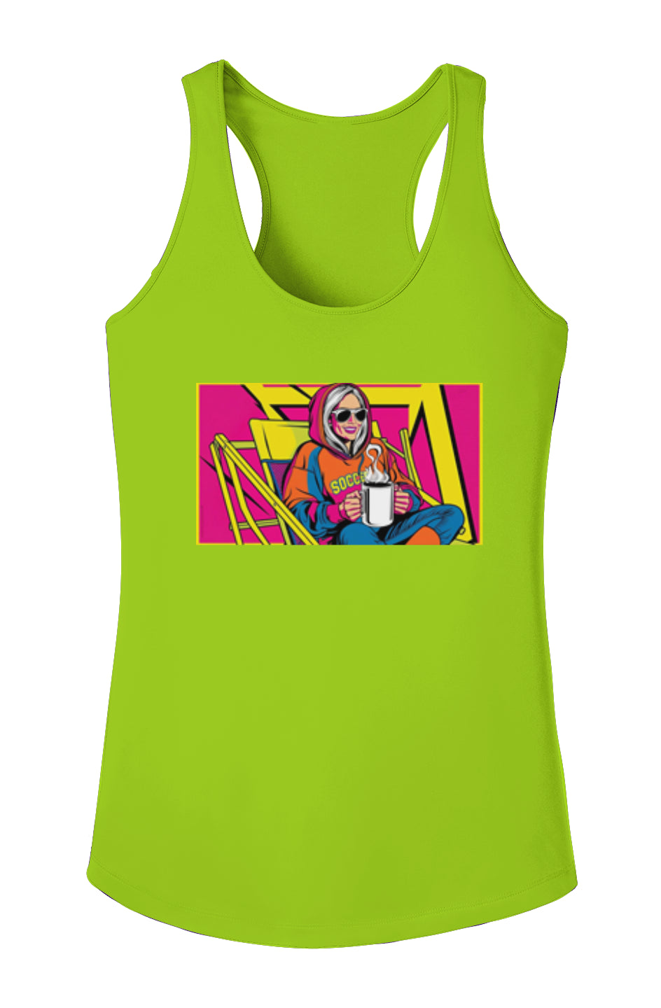 But first coffee Ladies Racerback Tank