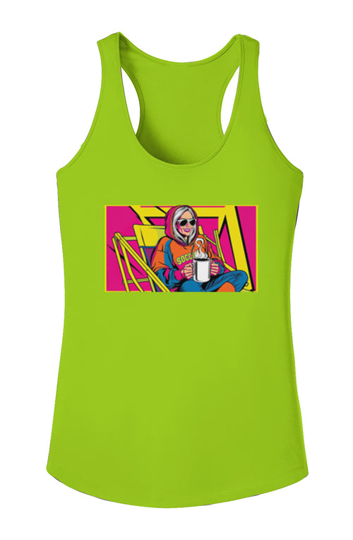 But first coffee Ladies Racerback Tank