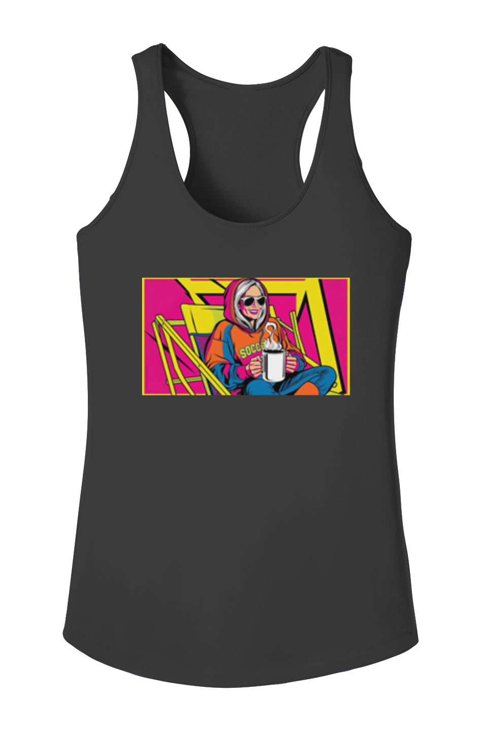 But first coffee Ladies Racerback Tank