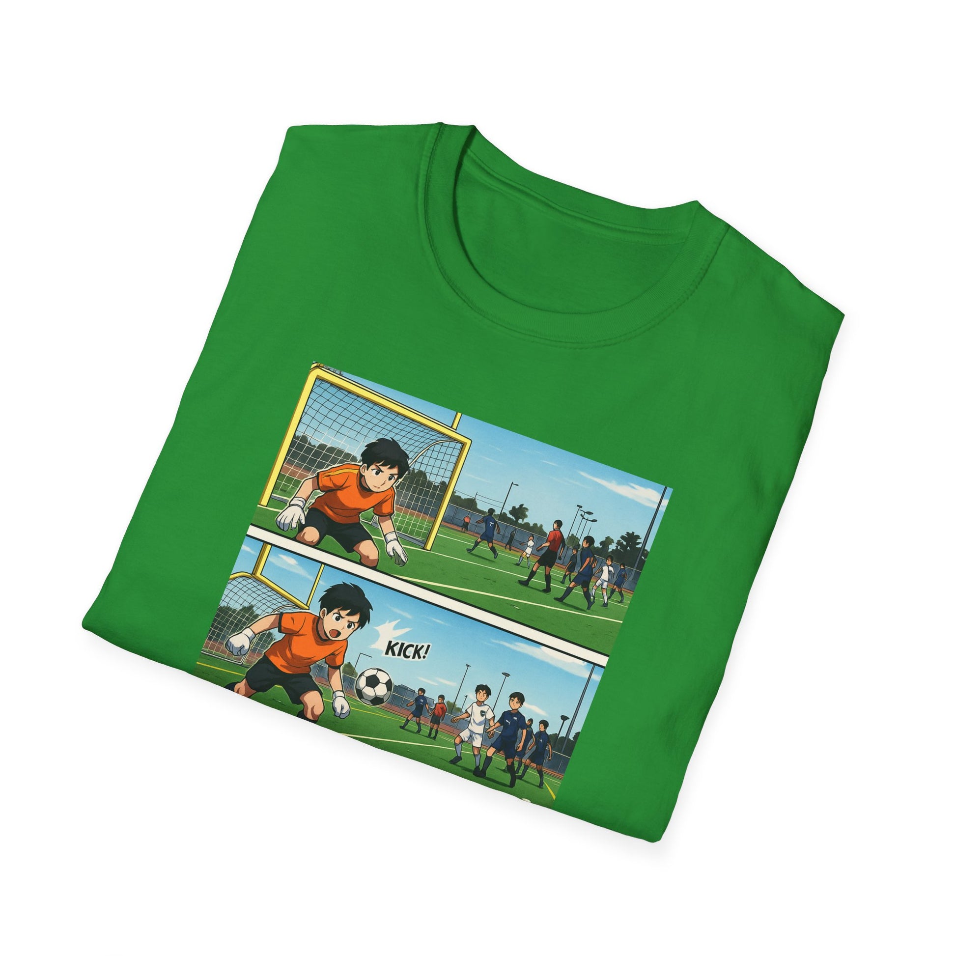 Goalkeeper Vibes Unisex Softstyle T-Shirt, Soccer Gift, Sports Apparel, Casual Wear, Unique Fan Shirt, Retro Sports Tee