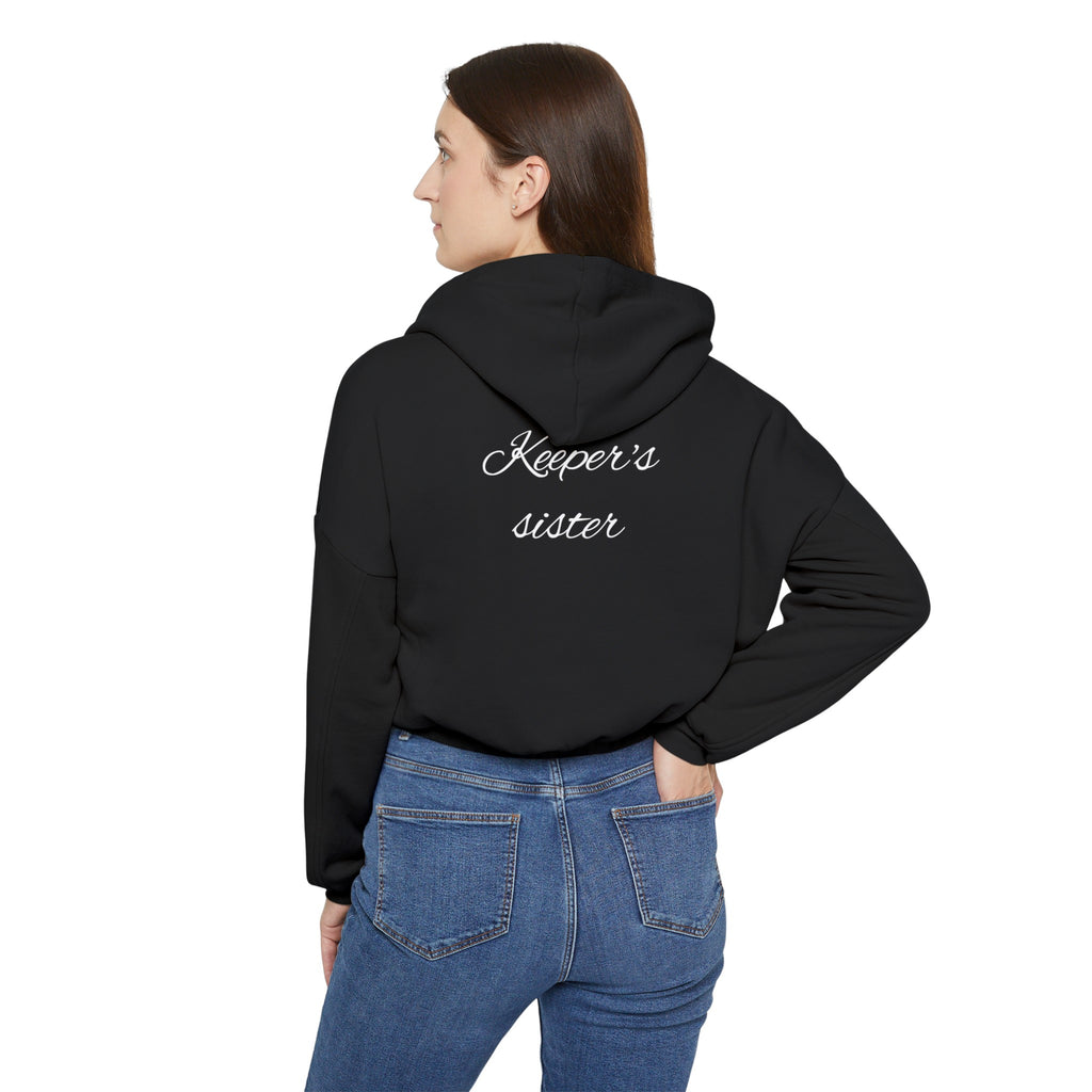 Women's Cinched Bottom Hoodie-"Keeper's sister"