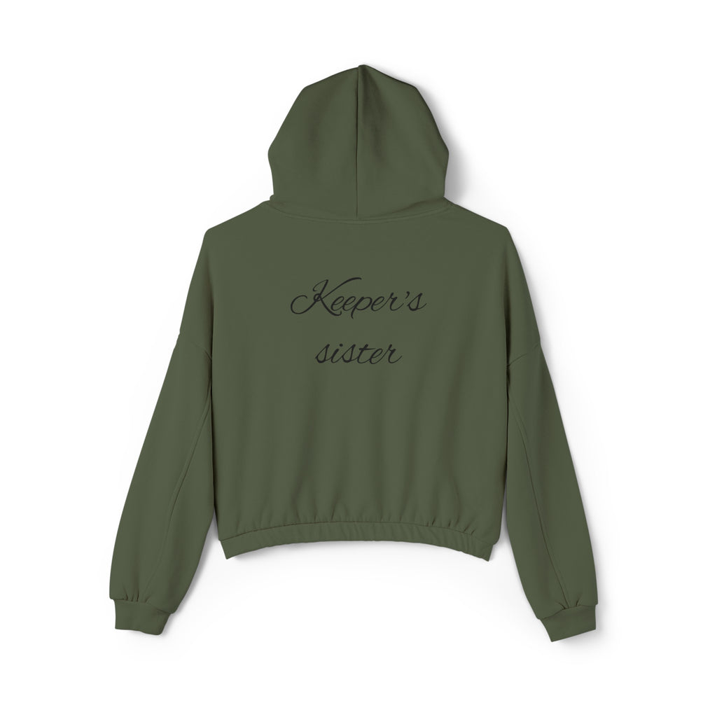Women's Cinched Bottom Hoodie-"Keeper's sister"