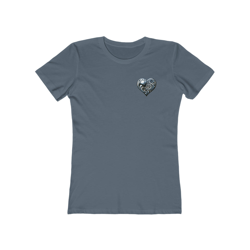 The Boyfriend Tee for Women-"for the love of soccer"