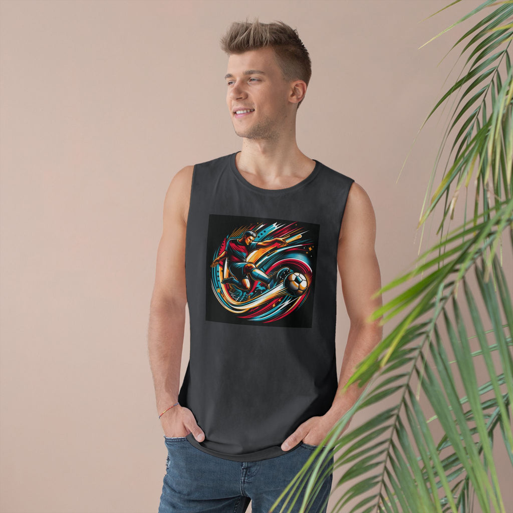 Unisex Sporty Graphic Tank Top, Summer Apparel, Athletic Wear, Gift for Sports Fans, Casual Style, Outdoor Activities