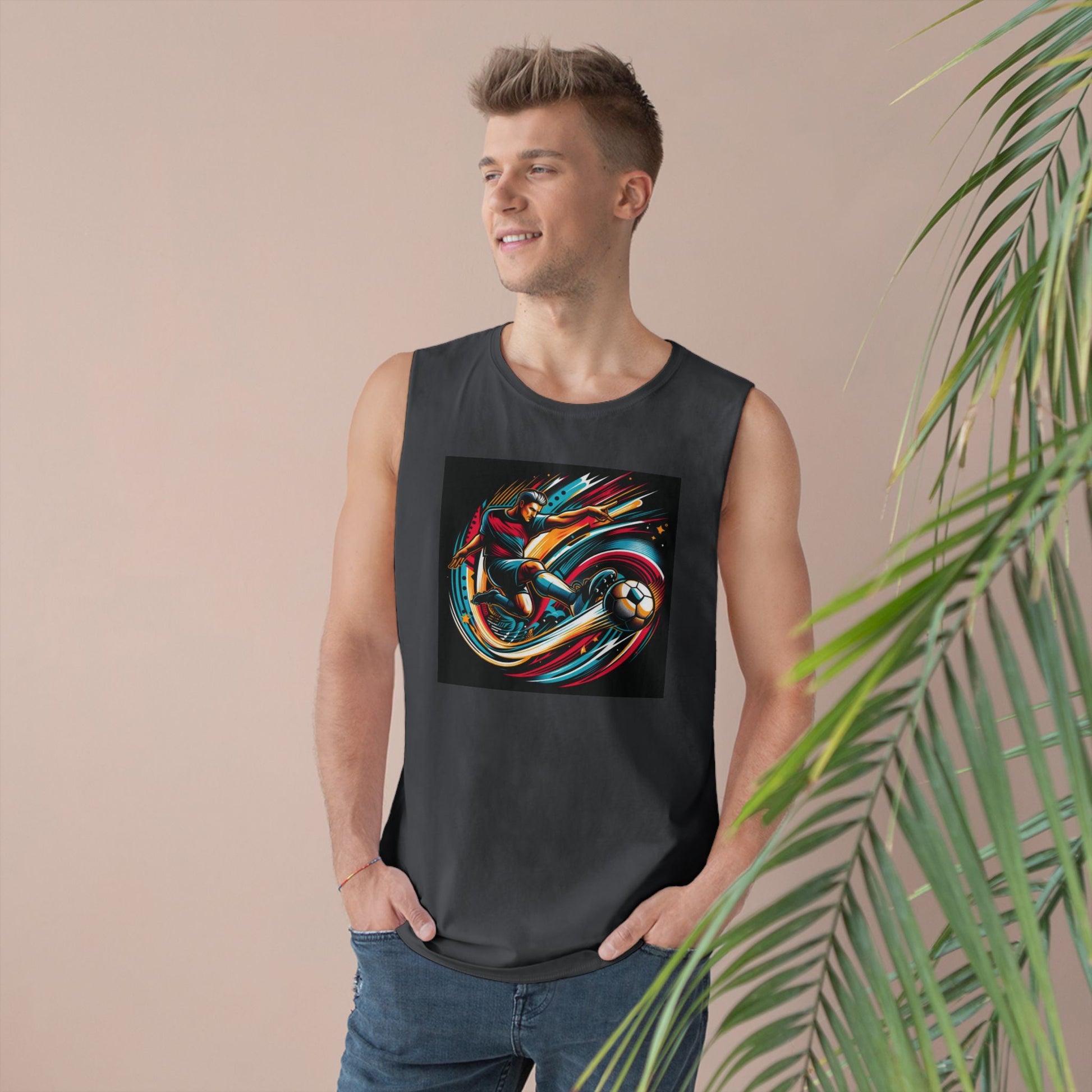 Unisex Sporty Graphic Tank Top, Summer Apparel, Athletic Wear, Gift for Sports Fans, Casual Style, Outdoor Activities