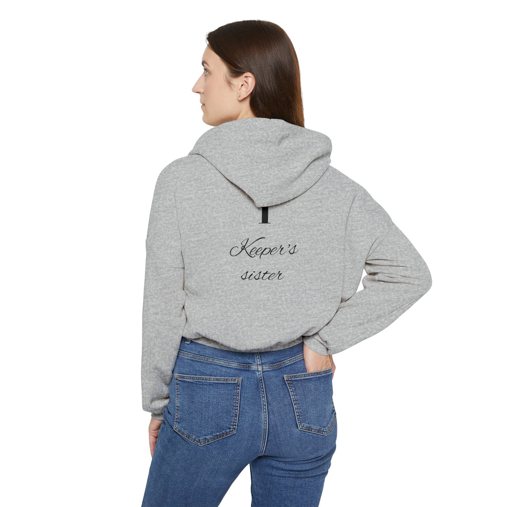Women's Cinched Bottom Hoodie-"1-Keeper's sister"