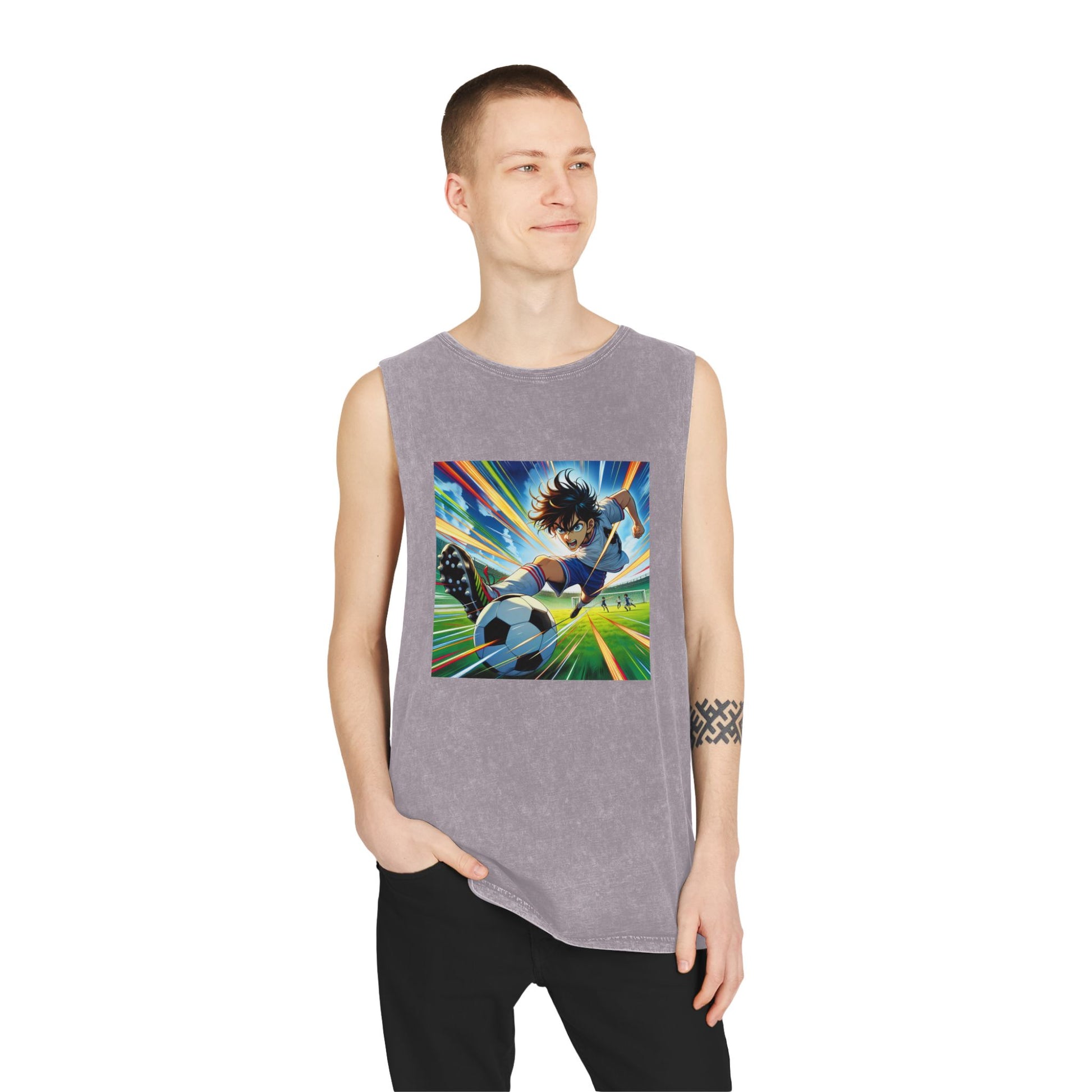 Unisex Stonewash Tank Top - Sporty Vibe, Perfect for Athletes, Summer Wear, Gift for Sports Lovers, Casual Style