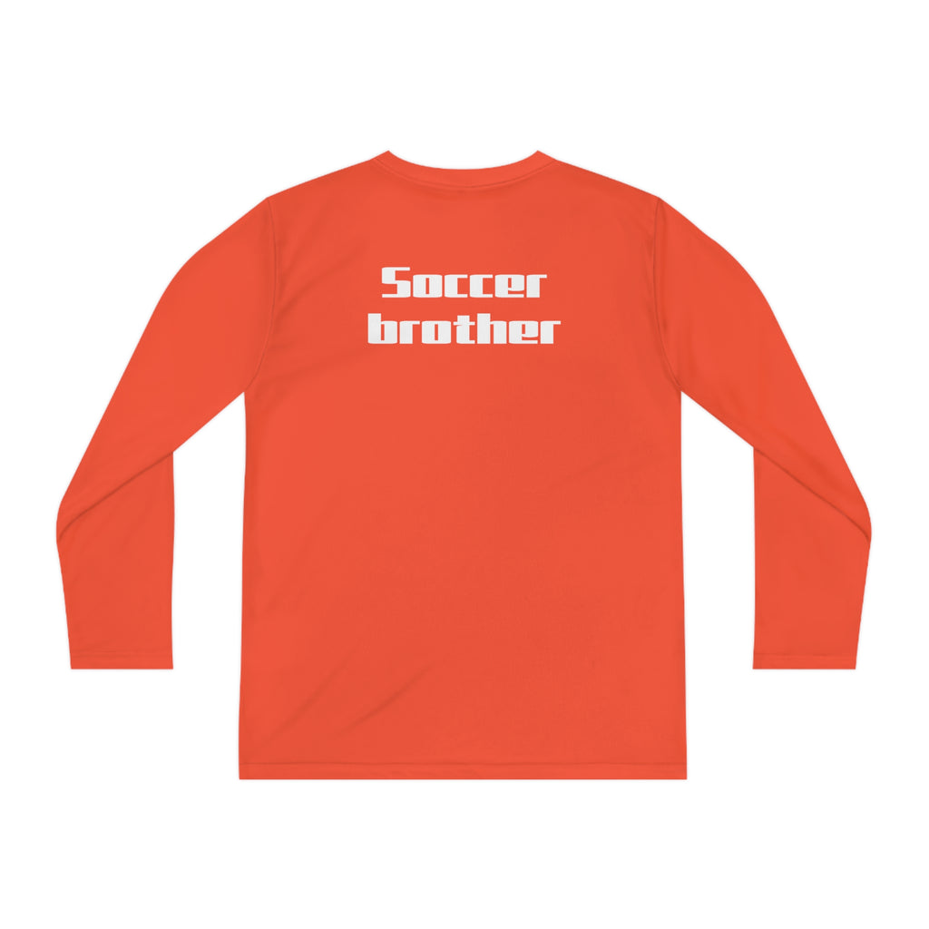Youth Long Sleeve Competitor Tee-"Soccer brother"