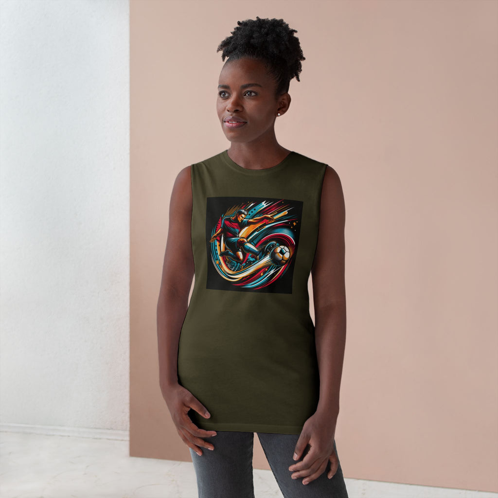 Unisex Sporty Graphic Tank Top, Summer Apparel, Athletic Wear, Gift for Sports Fans, Casual Style, Outdoor Activities